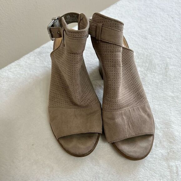 Circus Sam Edelman Taupe Kipling Peep Toe Booties 8 Women - Picture 2 of 12